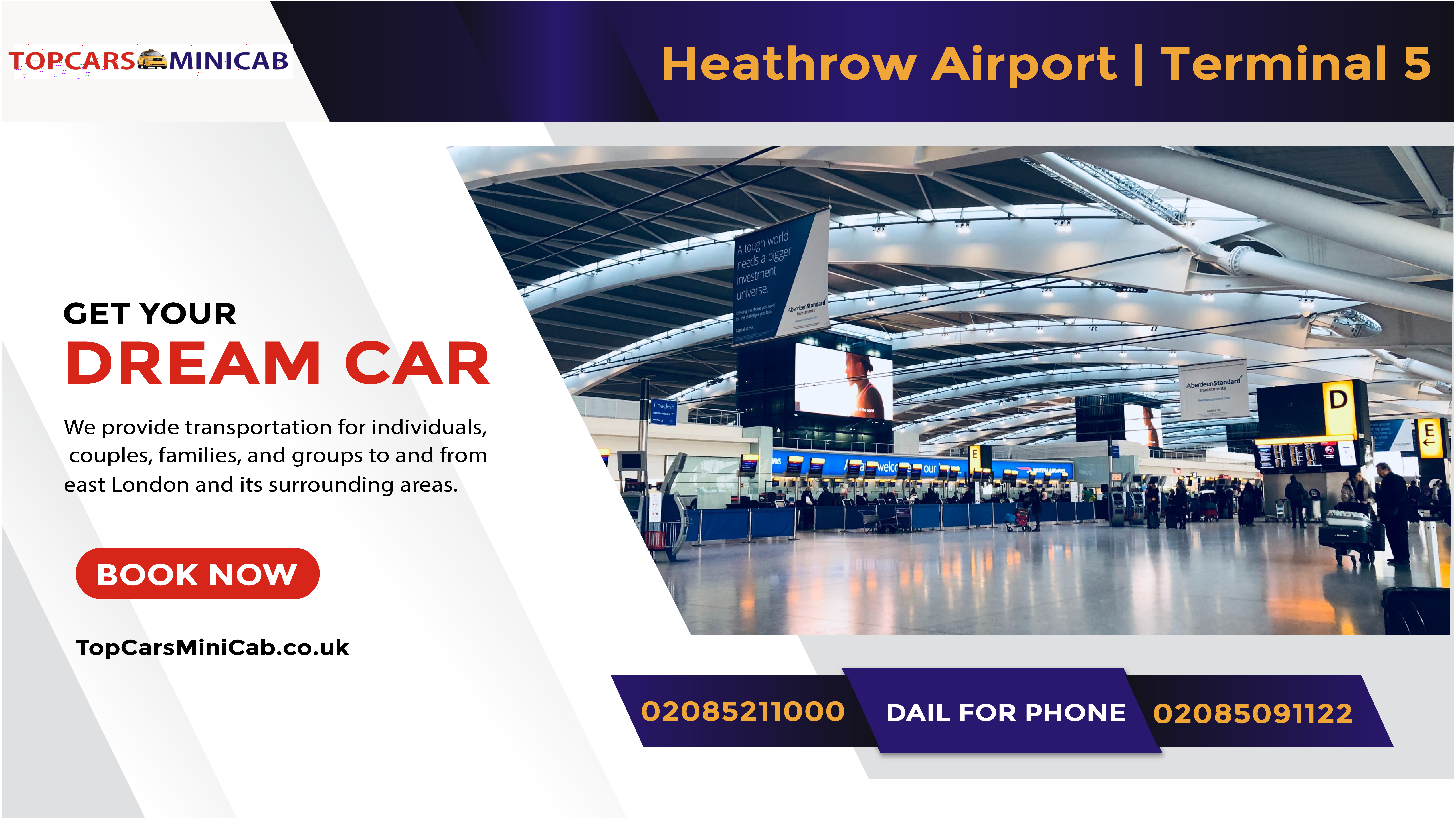 Heathrow Airport Transfer | Cab from Heathrow Terminal 5