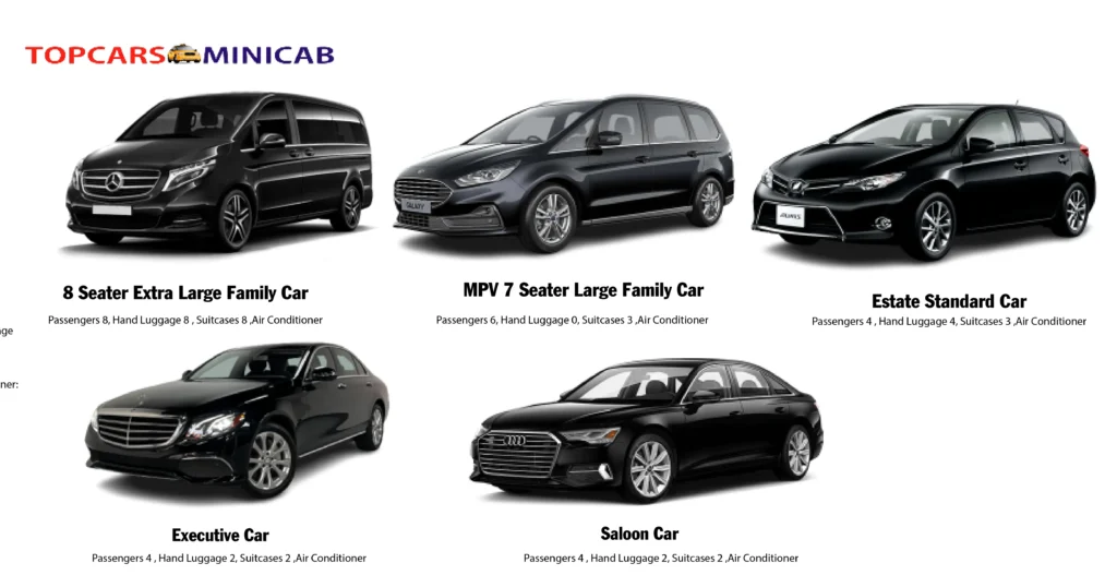 Travel in well-maintained cars, ensuring a smooth and relaxing journey - minicab London to Stansted Airport service